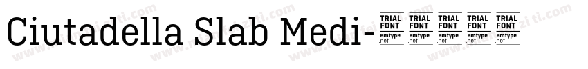 Ciutadella Slab Medi字体转换